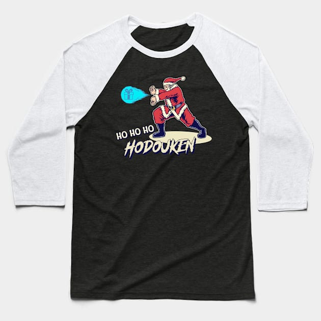 Ho ho hodouken Baseball T-Shirt by nazumouse